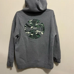 Independent Trucks Hoodie Herren grau Camo Logo Gr. XL Skateboarding Pullover - Bild 1 von 7