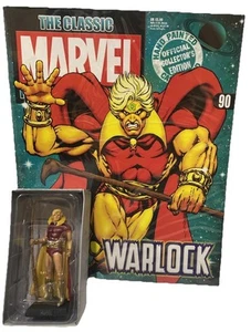 Warlock Eaglemoss Bleifigur #90 mit Magazin Classic Marvel Figurensammlung - Bild 1 von 14