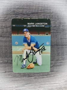 1986 Mothers Cookies #3 Mark Langston autografo firmato raro - Foto 1 di 2