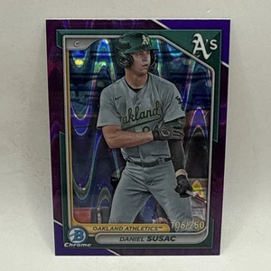 Daniel Susac 2024 Bowman Chrome Prospects Purple Refractor /250 #BCP-42 Athletic - Picture 1 of 2