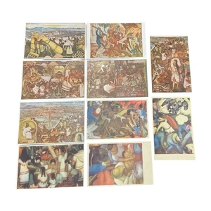 Diego Rivera Mexican Art Postcards –Lot of 10 –Palacio Nacional Fresco –Unposted - Picture 1 of 21