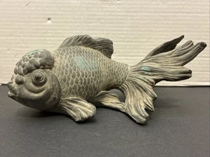 Vintage/Gebraucht*12" Resin Koi/Goldfisch Figur - Bild 1 von 4