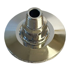 1.5" Tri Clamp Flat Lid - Spool Cap in 1/4" MNPT Closed Loop Extractor - Picture 1 of 2
