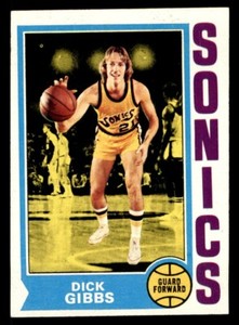 1974 Topps Basketball #106 Dick Gibbs NM *d13