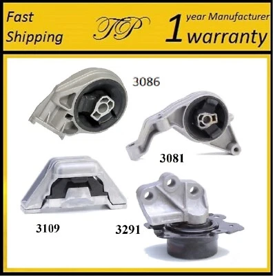 4 PCS MOTOR & TRANS MOUNT FOR 2006-2008 Chevrolet Cobalt 2.2L & 2.4L -Auto Trans - Image 1 of 4
