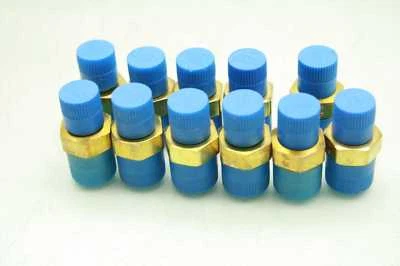 11 New Parker 6-4 MHN-B Male Hex Nipples / Brass / 1/4" MNPT x 3/8" MNPT - Image 1 of 3