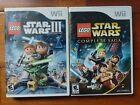 Wii Lego Star Wars The Complete Saga And Star Wars Ii Clone Wars Nintendo Games