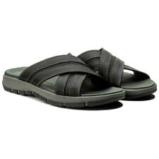 UK 8,9,10,11 G Black Leather Sandals Extra Soft Clarks Mens ** Raffe Bay