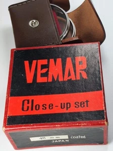 48mm Close-Up Macro +1 +2 +3 Set Kit Lens Filter 48 mm Vemar Japan Silver Rare - Picture 1 of 3
