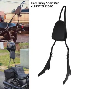 Motorcycle Passenger Sissy Bar Backrest Pad Fit For Harley Sportster XL1200 883 - Bild 1 von 6