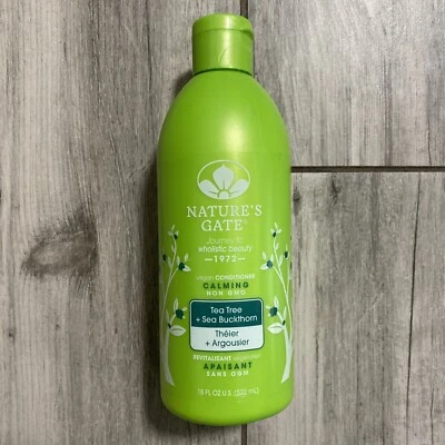 Nature’s Gate Tea Tree + Sea Buckthorn Calming Conditioner 18 fl Oz Vegan - Image 1 of 4