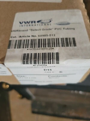 SELECT GRADE PVC Food Grade Plastic Tubing Clear 1/8" ID X 1/4" OD 50 Feet - Image 1 of 2