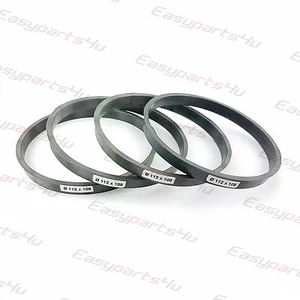 4x Zapfenringe 112,0mm - 108,0mm Umbau Zapfenringe für Alufelgen - Bild 1 von 3
