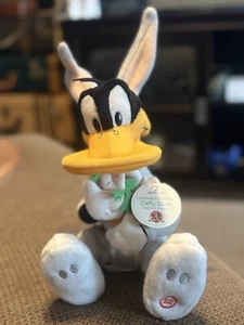Hallmark~Looney Tunes Warner Bros Daffy Duck Plush Talking Holiday Easter Bunny - Picture 1 of 10