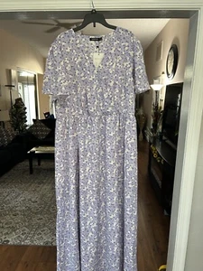 womens sun dresses size xl new With Tags Lavender Flowers - Picture 1 of 6