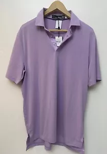 NWT RLX Golf Ralph Lauren Polo Shirt Mens Purple Short Sleeve Performance Sz M - Picture 1 of 4