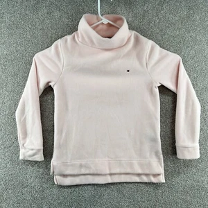 Tommy Hilfiger Women's Turtleneck Sweater Size Small Pink Long Sleeve Faux Fur - Picture 1 of 10