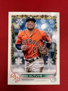 2022 Topps Holiday Base Jose Altuve Houston Astros - Picture 1 of 6