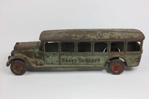 1927 Hubley #1582 Cast Iron COAST to COAST BUS - 100% Original - Picture 1 of 8