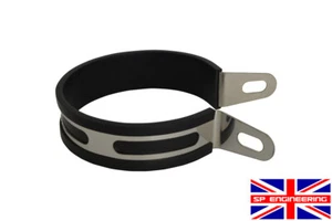 Stainless Motorcycle Exhaust Hanger Bracket Hanging Strap 100mm Diameter - Picture 1 of 5