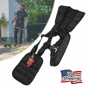 Double Shoulder Strimmer Padded Belt Harness Strap for Brush Cutter& Trimmer - Picture 1 of 10
