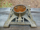 Magnificent Antique Art Deco Christmas Tree Stand 13.5" Heavy Cast Iron