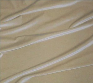 Beiger Samt Kleiderstoff Stoffstück ca. 42 x 117 cm groß - Bild 1 von 1