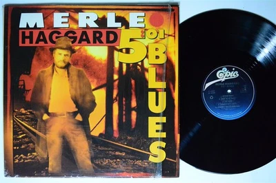 MERLE HAGGARD 501 Blues EPIC LP VG+ SHRINK 1st press 1989 - Image 1 of 2