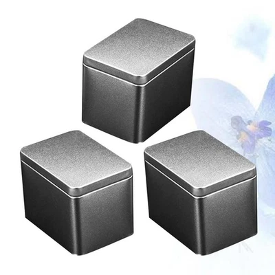  2 Count Box Aufbewahrung Klein Vorratsdose Metall Geschenkboxen Teebehälter - Bild 1 von 4