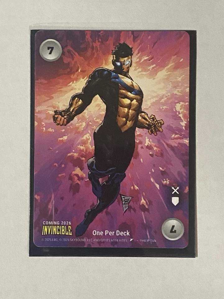 OverPower Card Game Origins 2025 Invincible Promo Card with Free Shipping - Image 1 of 1