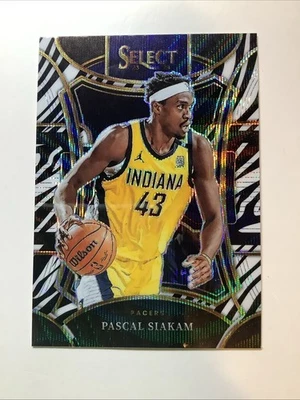 2023-24 Panini Select - Mezzanine Level Pascal Siakam #393 Zebra Prizm - Image 1 of 2