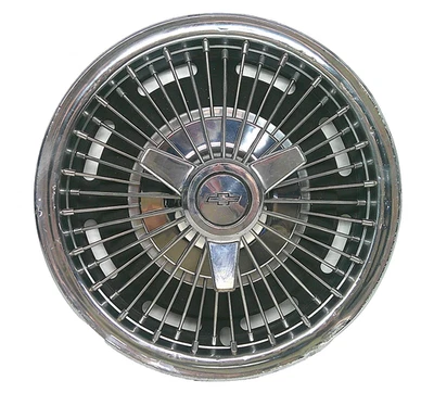 Chevrolet 1964-1967 era Wire Wheel Style 14" Spinner Hubcap Chevy Hub Cap Cover - Image 1 of 4