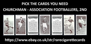 CHURCHMAN - ASSOCIATION FOOTBALLERS, 2ND - PICK THE CARDS YOU NEED - Picture 1 of 101