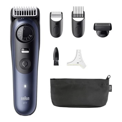 Regolabarba Braun SERIES 7 Beard Trimmer Blue e Black - Immagine 1 di 4