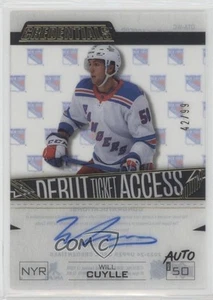 2023-24 Credentials Debut Ticket Access Acetate /99 Will Cuylle Rookie Auto RC - Picture 1 of 4