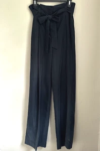 Ellen Tracy seidenähnlich ruhig Luxus hoch tailliert weites Bein Hose Größe 8 neu mit Etikett - Bild 1 von 5