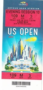 2014 US OPEN TENNIS MARIA SHARAPOVA ROGER FEDERER SESSION #10 TICKET STUB 8/29 - Picture 1 of 1