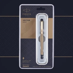 Pluma Estilográfica Parker Vector Oro, 1 Cuenta (Pack de 1) (9000014375) - Imagen 1 de 4