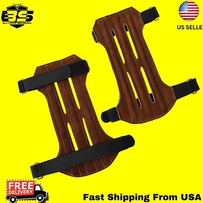 Кожаные средства для защиты рук от стрельбы из лука инструменты для охоты - защита - Изображение 1 из 4