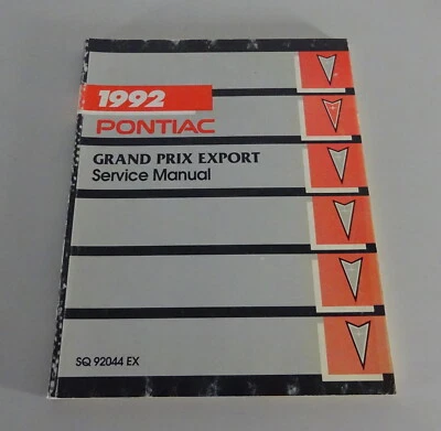 Supplement Manuale di Servizio Pontiac Grand Prix Esportazione From 1992 - Immagine 1 di 4