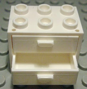 Lego Armadio 2x3x2 Bianco con Cassetti Bianchi (407) - Foto 1 di 1