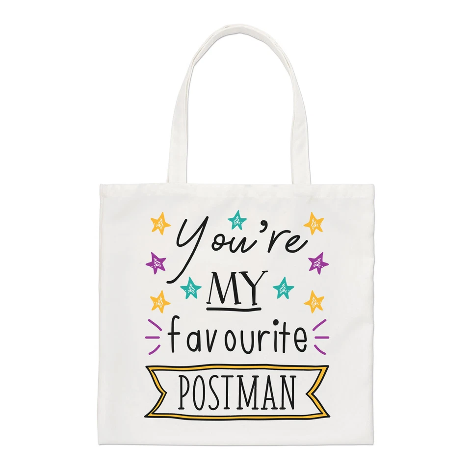 You're My Favourite Postman Stars normale Tragetasche lustig beste Postie Shopper - Bild 1 von 1