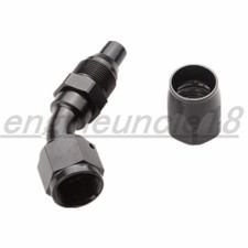 AN4 AN6 AN8 AN10 45 Degree Swivel Fuel Oil Air Gas Line Hose End Fitting Adaptor