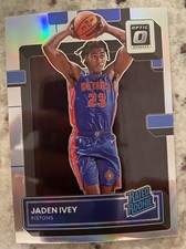 2022-23 Panini Donruss Optic Jaden Ivey Holo Prizm Rated Rookie RC #241 Pistons