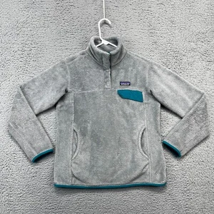 Patagonia Snap-T Re-Tool Polartec Thermal Pro Fleece Pullover Womens M Gray Blue - Picture 1 of 15