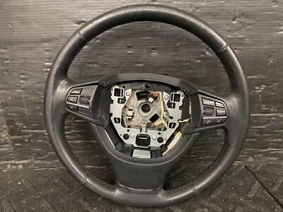 09-15 BMW 750Li BLACK LEATHER WRAPPED HEATED STEERING WHEEL - Image 1 of 4