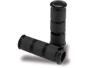 Performance Machine Motorcycle XLS Grips Black Anodized Throttle Cables - 1 Inch - Picture 1 of 1