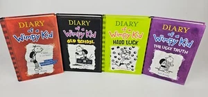 Diary of a Wimpy Kid - Jeff Kinney Books 1 5 8 10, Lot of 4, Very Good Condition - Picture 1 of 11