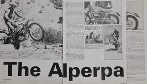 1973 Bultaco Alperpa Alpina Sherpa Motorrad 4pg Testartikel - Bild 1 von 1