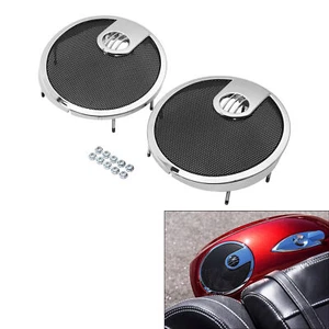 Saddlebag Lid Speaker Grill Covers Fit For Indian Roadmaster 15+ Springfield 16+ - Bild 1 von 13